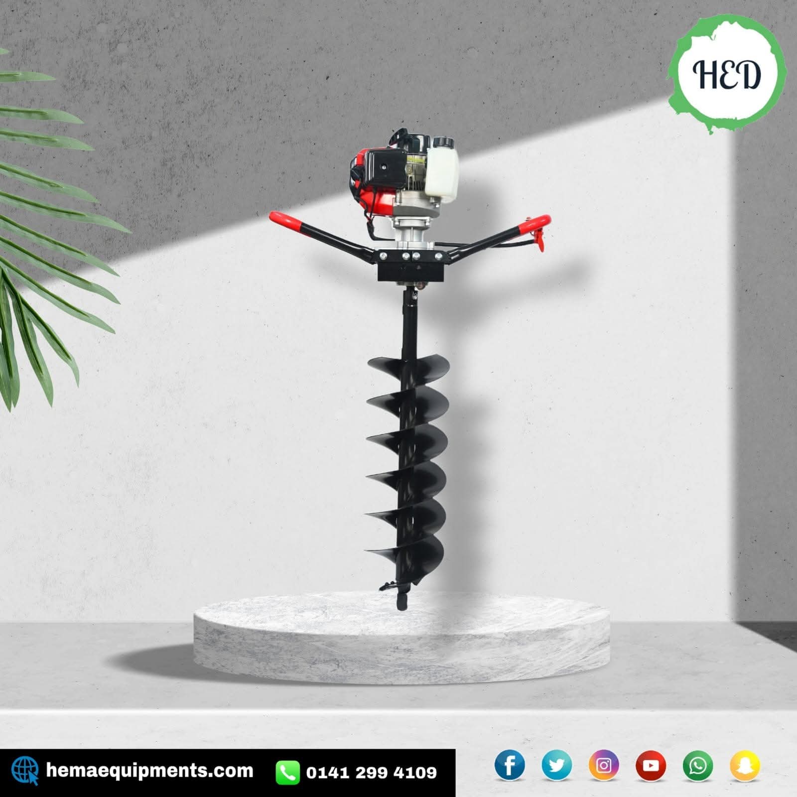 HED Earth Auger 63cc With 2 Auger Bit Free